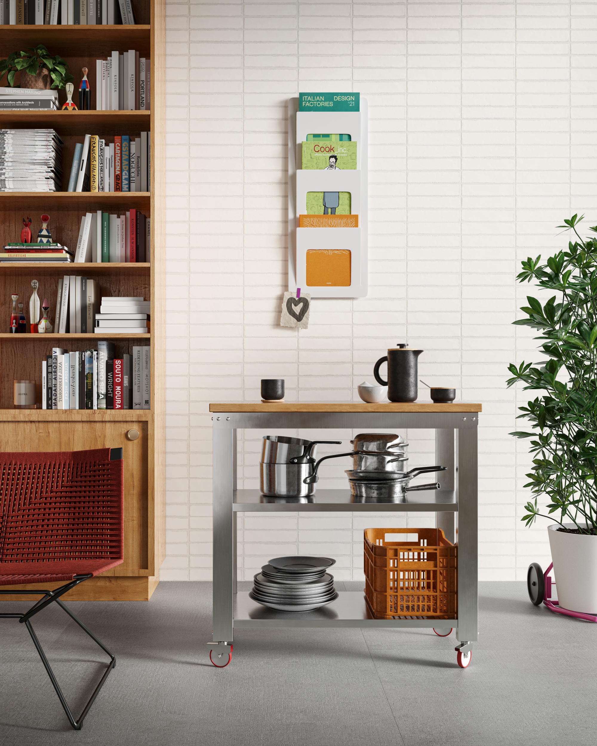 Wandfliesen Klinker Riemchen Ziegel Bit White Sant Agostino cremeweiß weiß in Küche