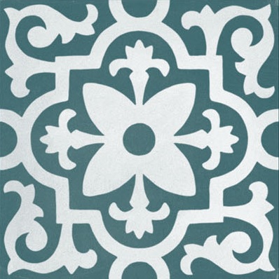 Fliese Patchwork Dekor Zementoptik blau Contrasti Ottanio Decoro Mix Ragno by Marazzi