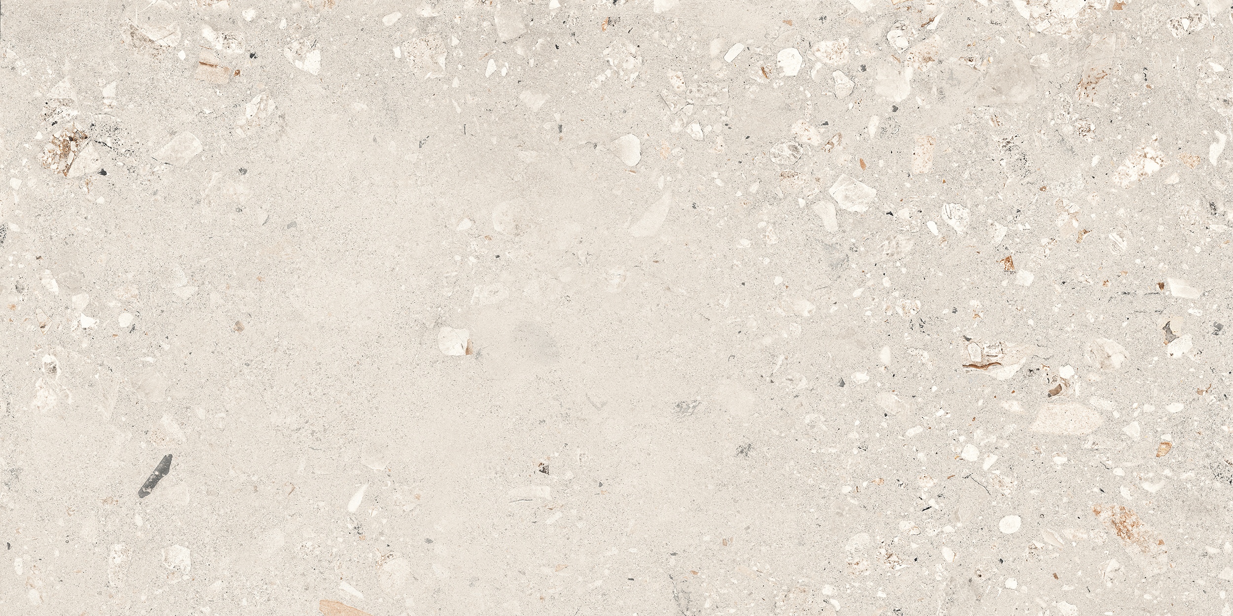 60x120 cm Fliese Terrazzo-Optik Logico Cosmo Pearl Sant Agostino hellgrau