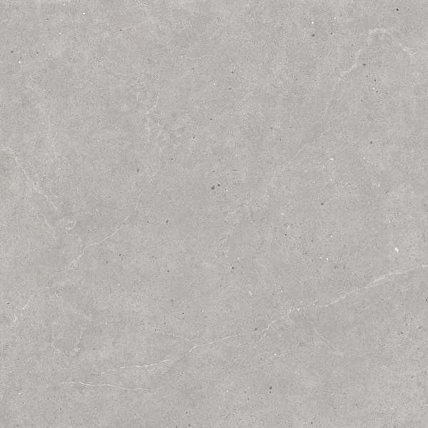 Fliese Kalkstein-Optik grau matt "Serenna Grey" Feinsteinzeug rektifiziert