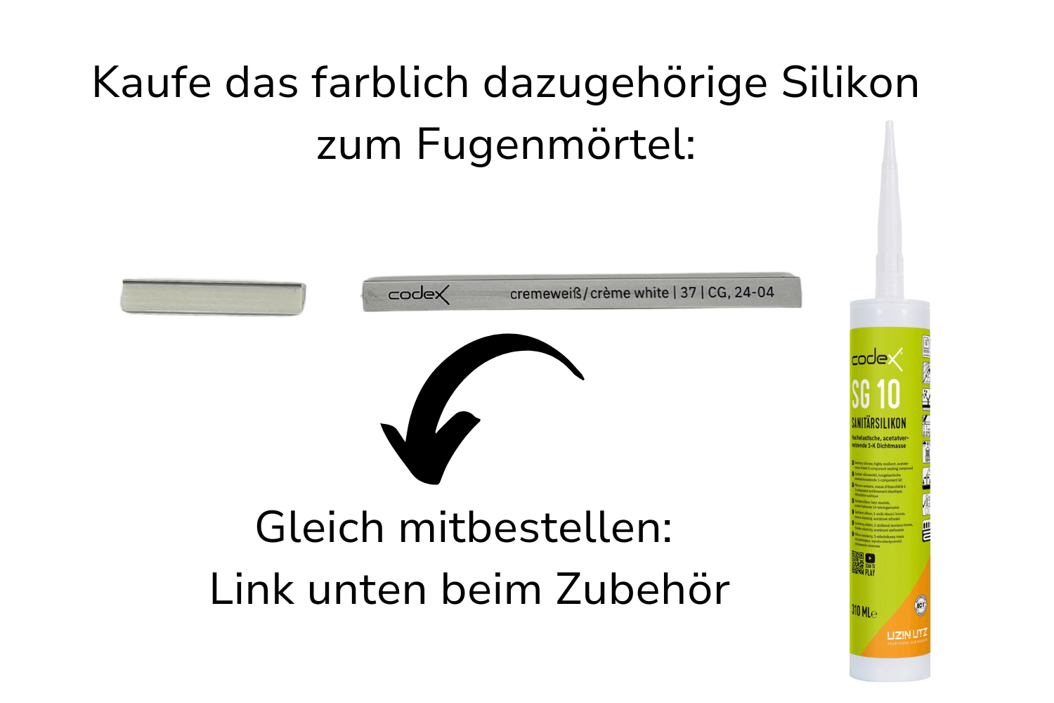 Fugenmörtel für Fliesen & Naturstein "Codex Brillant Cristal" cremeweiß | schnell erhärtend flexibel 5 kg