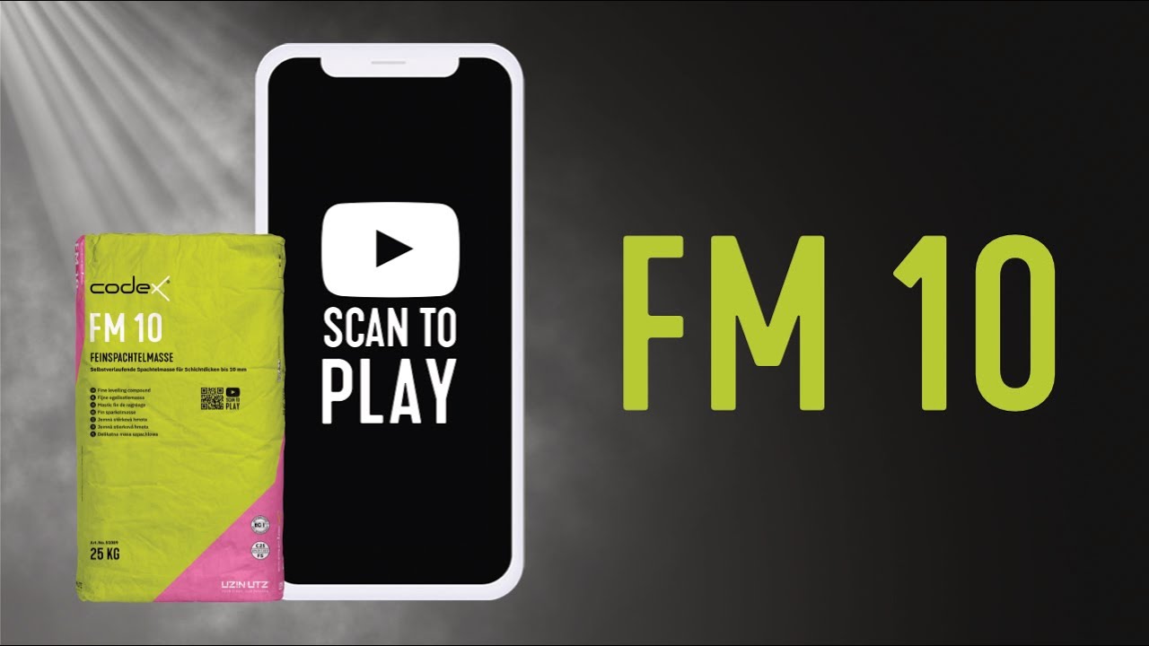 Boden-Ausgleichsmasse "Codex FM 10" Feinspachtelmasse bis 10 mm selbstverlaufend 25 kg