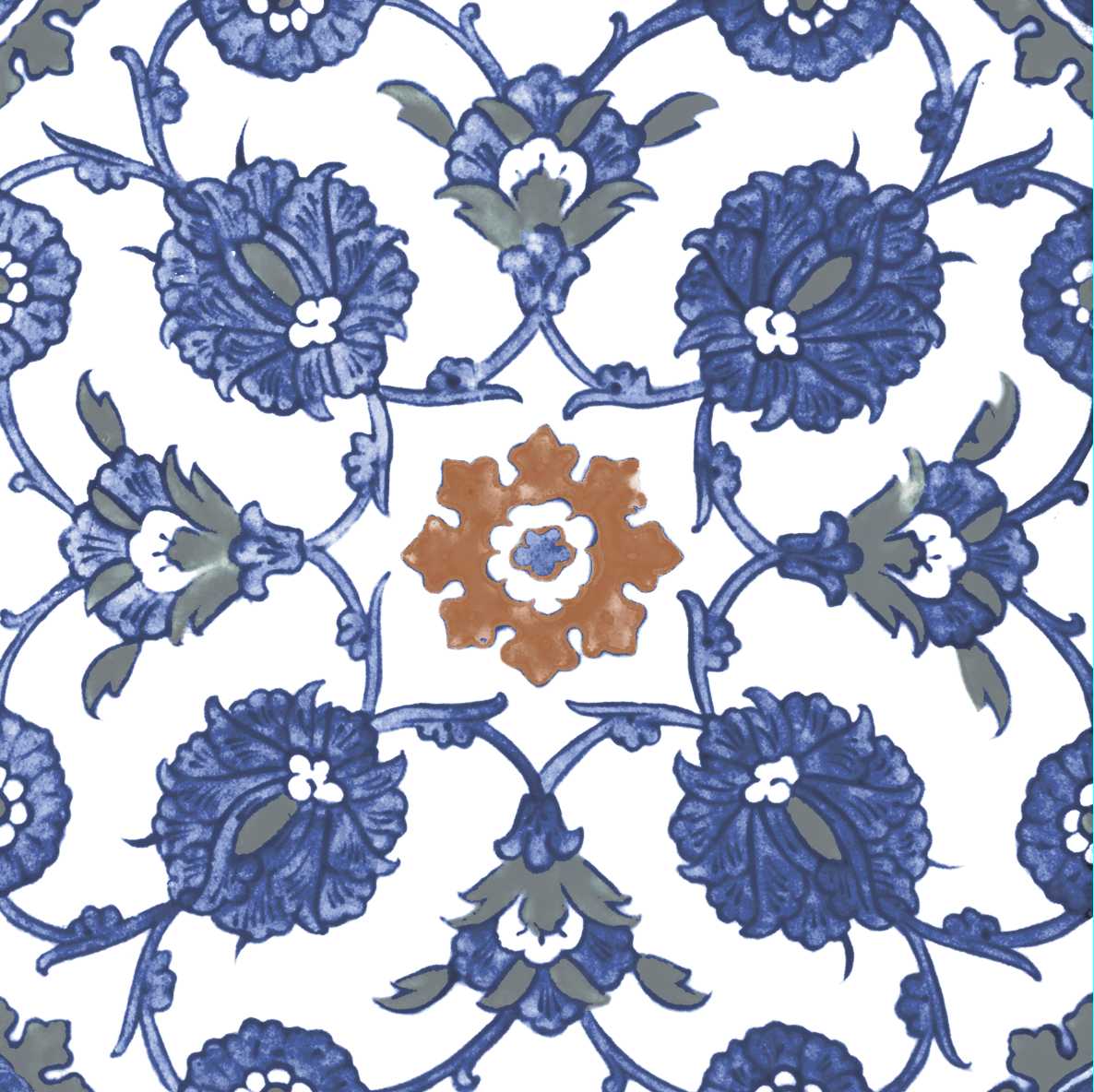 RESTPOSTEN Wandfliese Vintage Dekor 25x25 cm "Galana" | 24 verschiedene Dekore nach Zufall