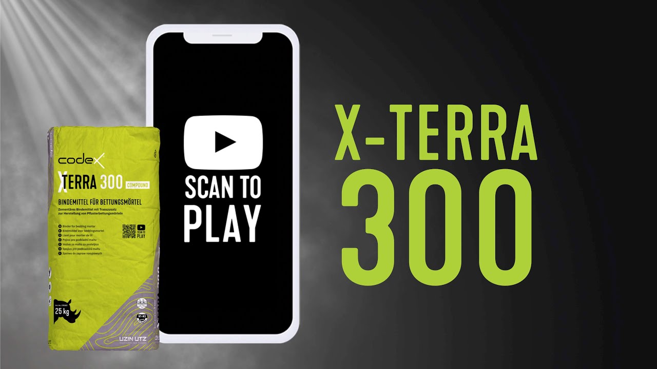Bindemittel für Drainagemörtel "Codex X-Terra 300 Compound" für Terrassenplatten wasserdurchlässig 25 kg