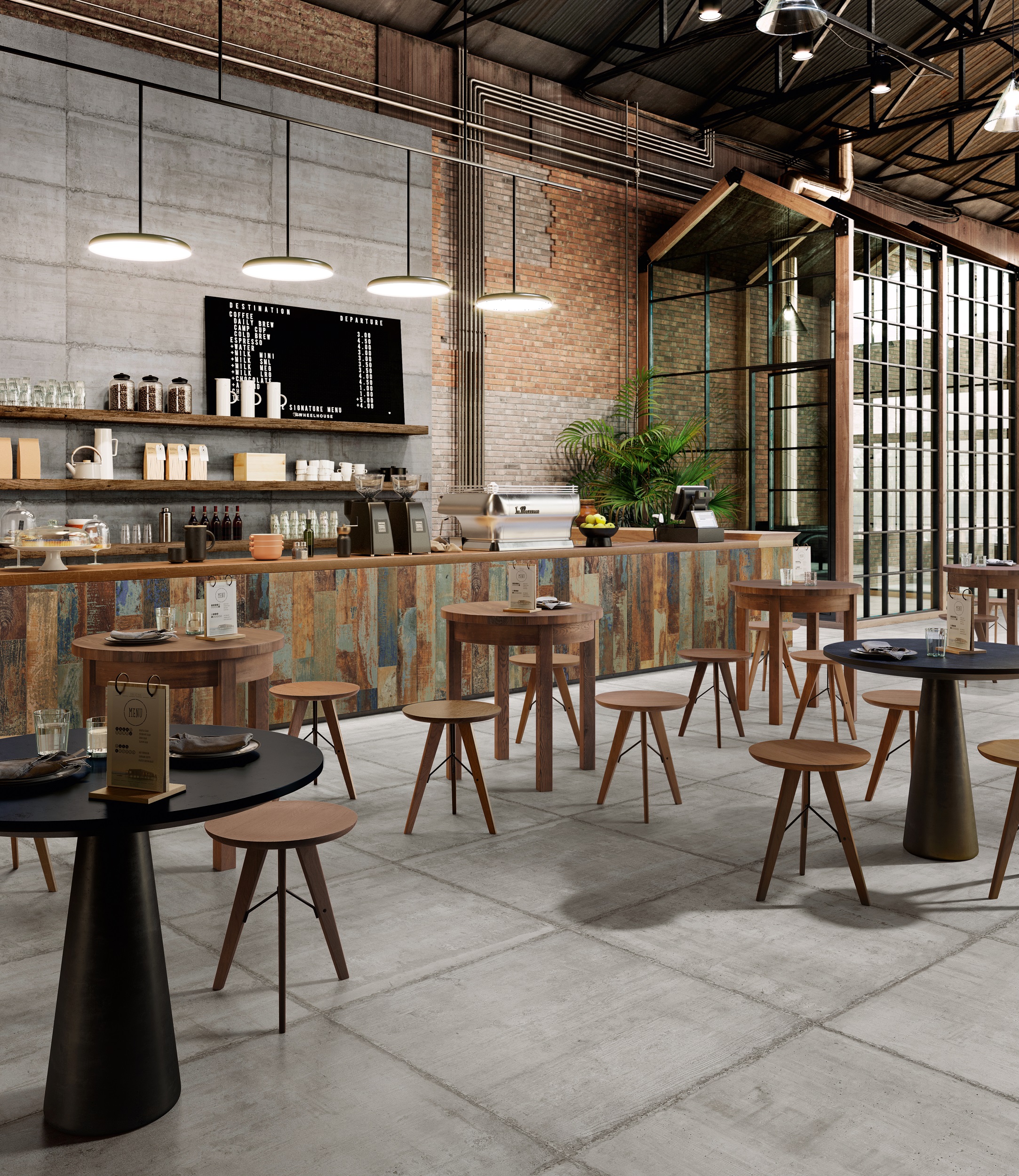 Fliese Sichtbeton Betonoptik Großformat grau hellgrau Form Grey Sant Agostino