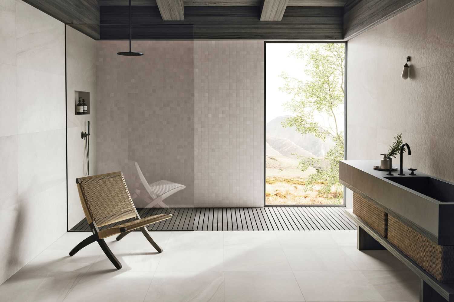 Fliese Naturstein-Optik hellbeige matt kalibriert Sublime Ivory