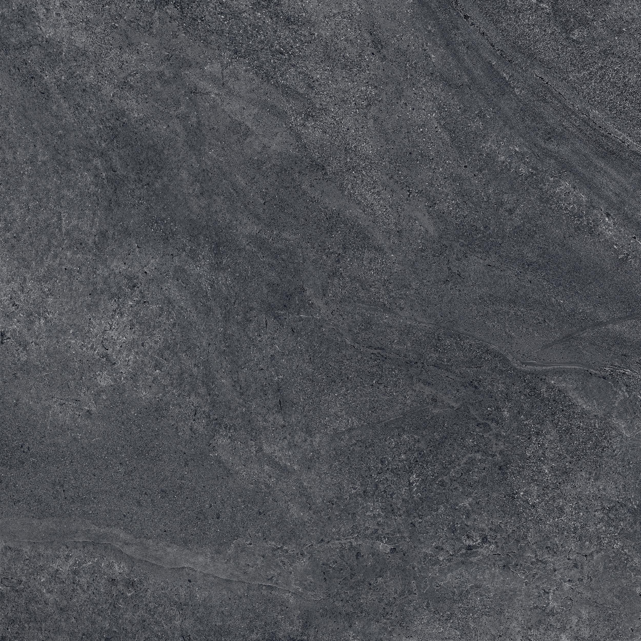 120x120 cm Fliese Natursteinoptik Sant Agostino Bergstone Black Steinoptik dunkelgrau schwarz