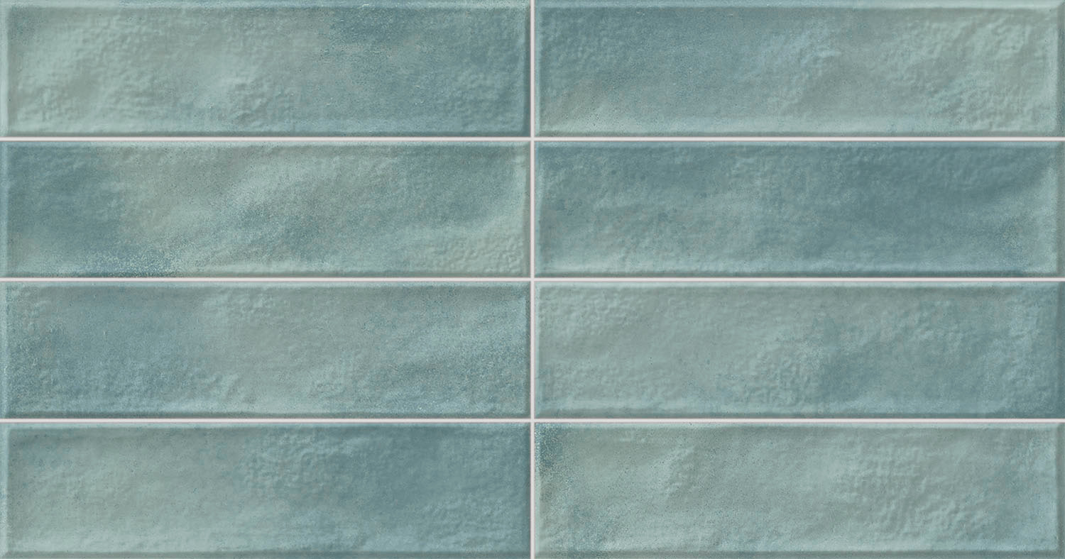 Wandfliesen Metrofliesen Manhattan Aquamarine 31x60 cm blau hellblau türkis Metro-Fliesen