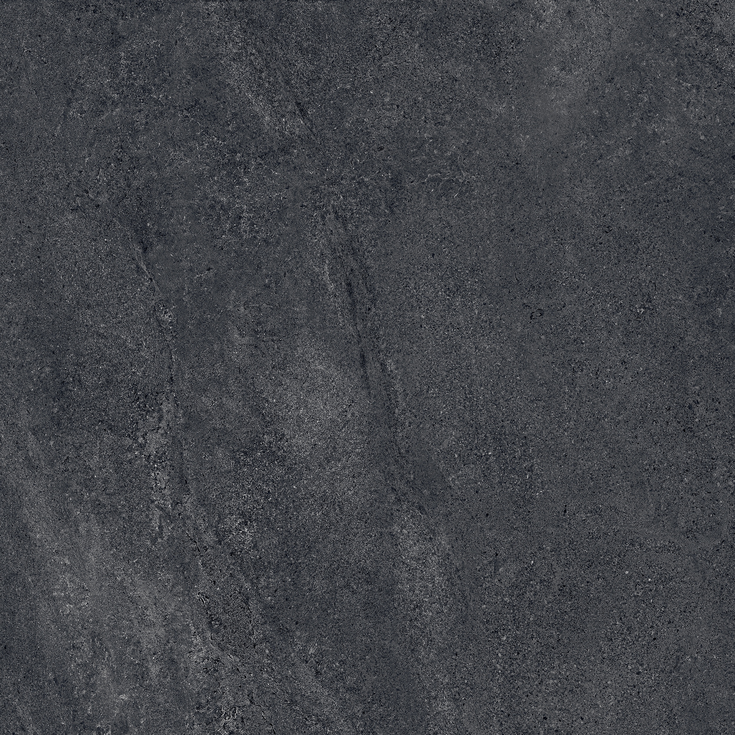 90x90 cm Fliese Natursteinoptik Sant Agostino Bergstone Black Steinoptik dunkelgrau schwarz