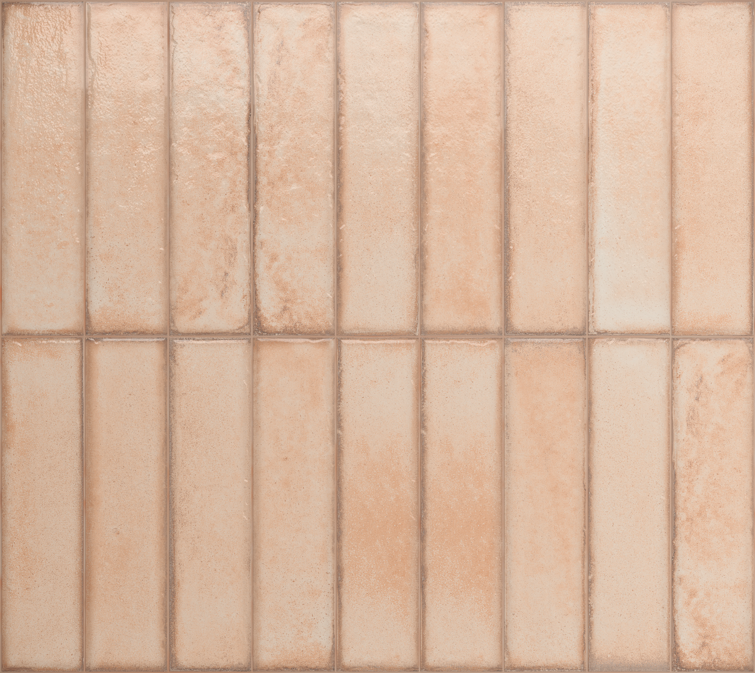 Fliese unregelmäßige Oberfläche 5x20 cm "Tetris Rose" rosa glänzend