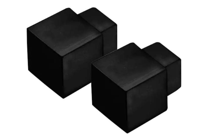Dural Ecken für Fliesenschienen Fliesenprofile DPSACM Squareline Aluminium schwarz matt