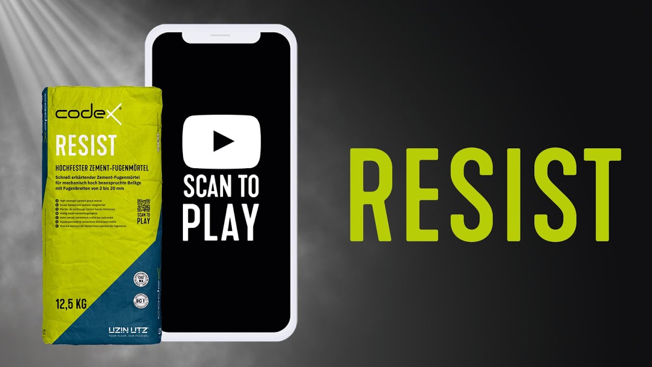 Zement-Fugenmörtel für Gewerbe & Außenbereich "Codex Resist" zementgrau extrem widerstandfähig 12,5 kg
