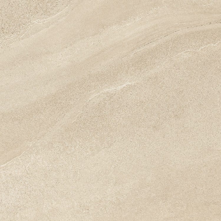 Fliese Sandstein-Optik beige 100 x 100 cm "Eddystone Arena" Feinsteinzeug rektifiziert