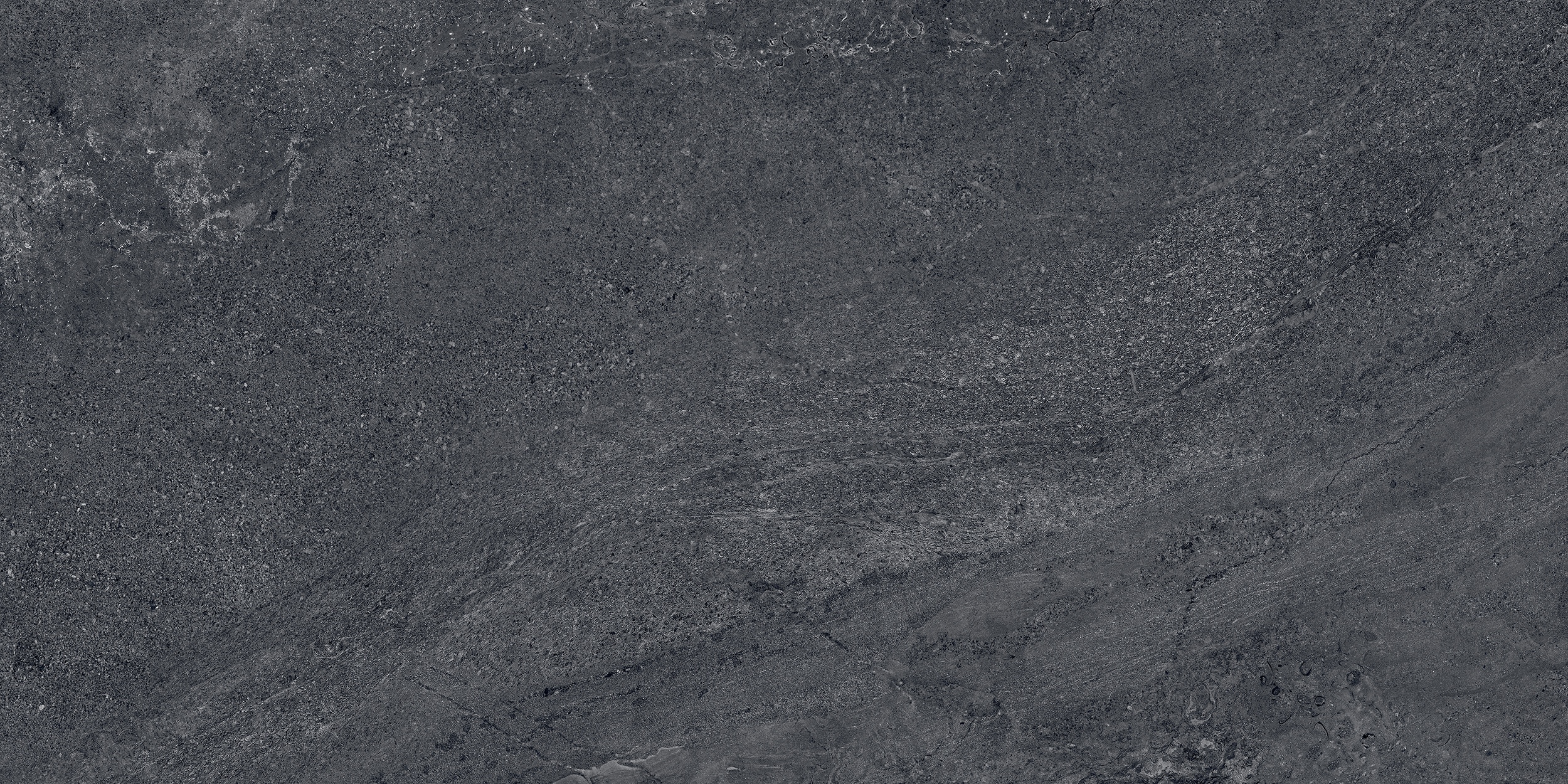 60x120 cm Fliese Natursteinoptik Sant Agostino Bergstone Black Steinoptik dunkelgrau schwarz