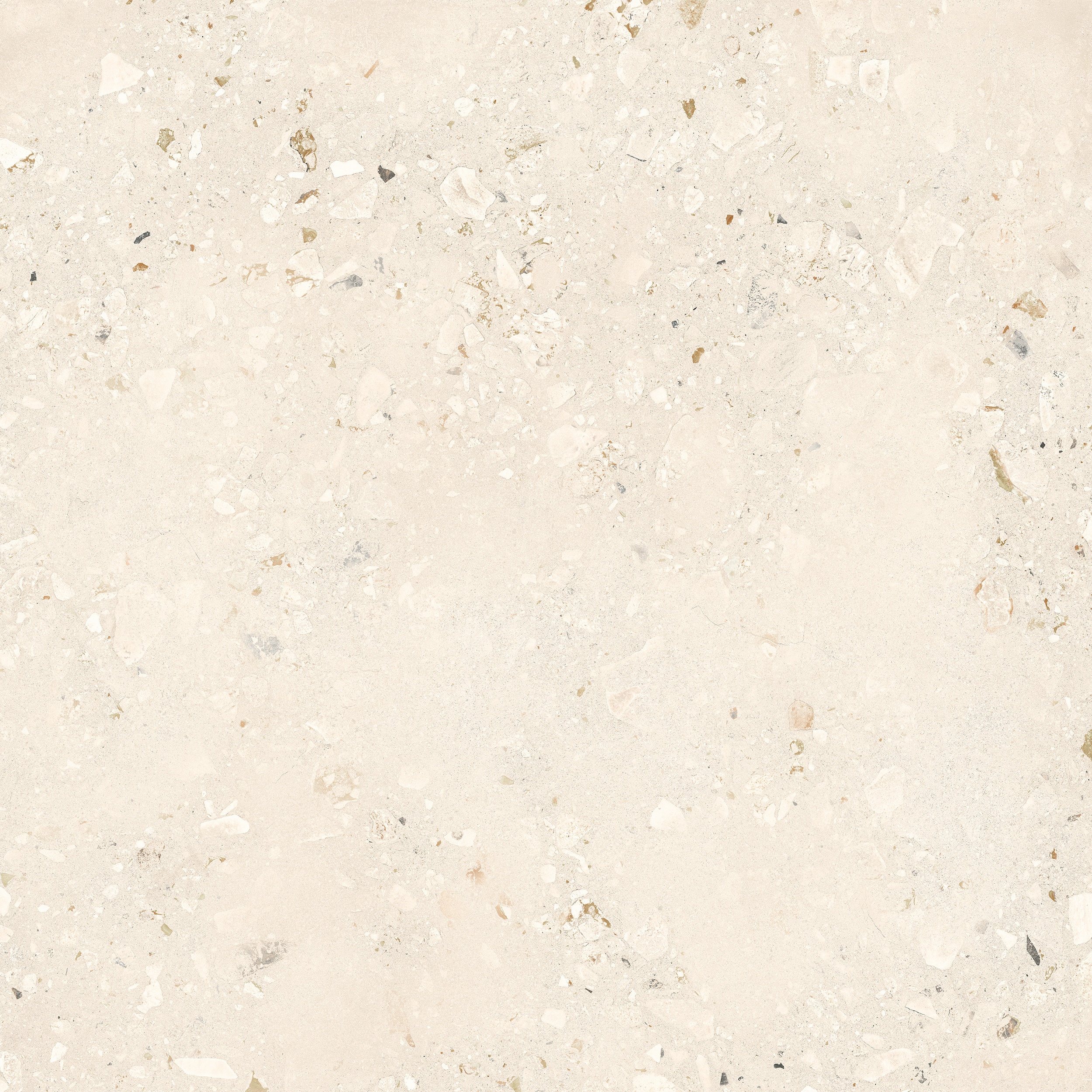 120x120 cm Fliese Terrazzo-Optik Logico Cosmo Light Sant Agostino creme elfenbein