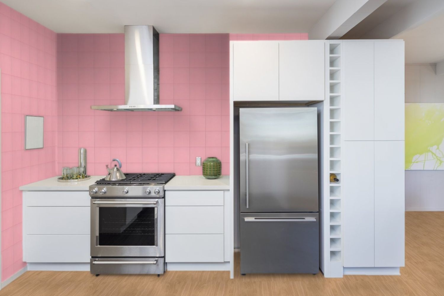 Wandfliese alt-rosa glänzend "Unicolor Rosa Palo Brillo" AUSVERKAUFT