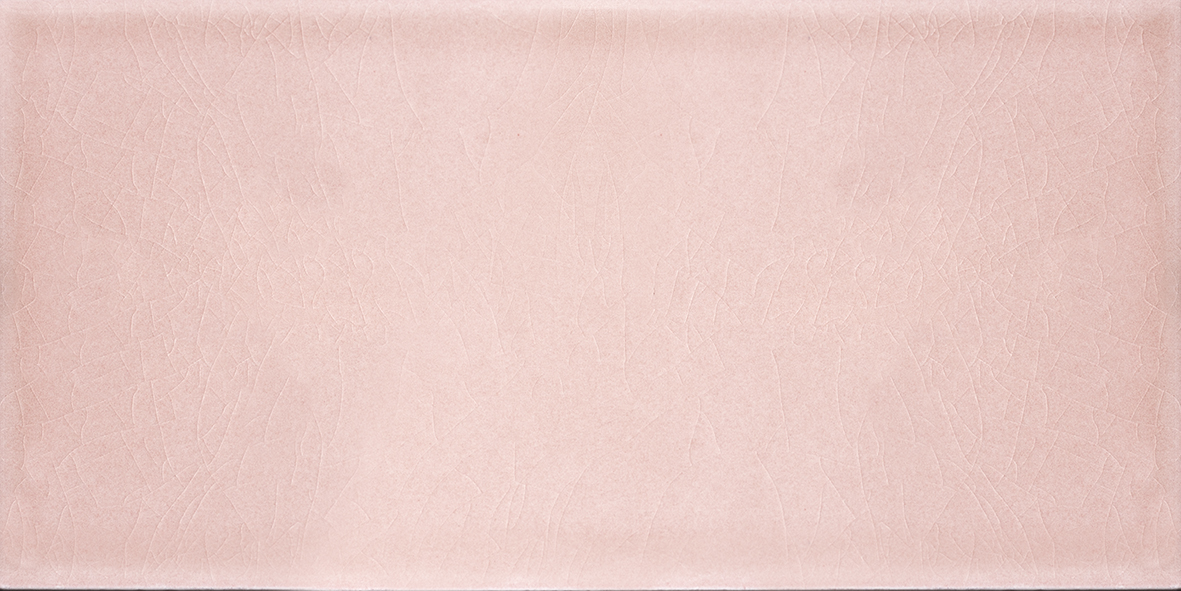 Metro Fliese krakeliert Craquelé Krakelee rosa glänzend 10x20 cm "Rose"