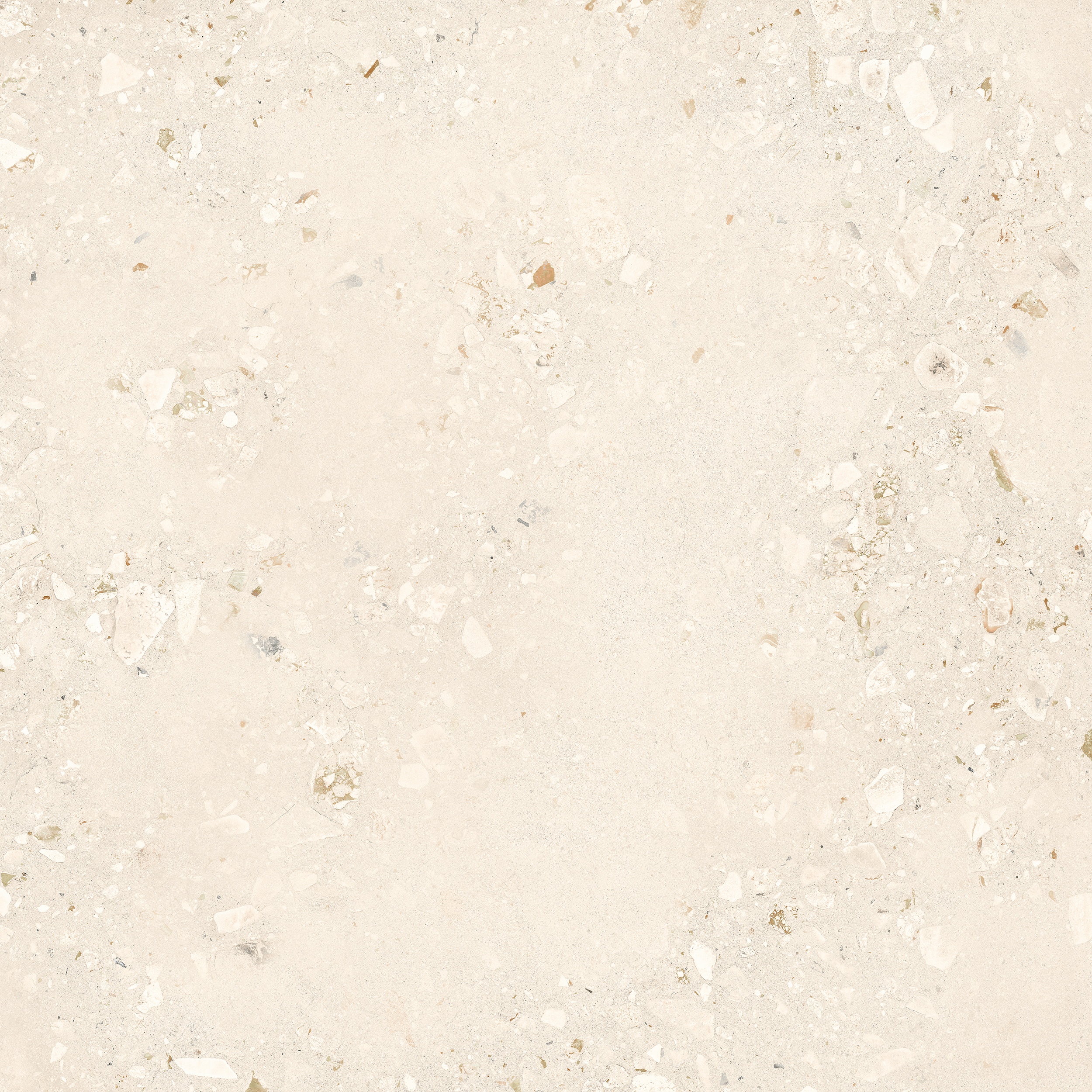 120x120 cm Fliese Terrazzo-Optik Logico Cosmo Light Sant Agostino creme elfenbein