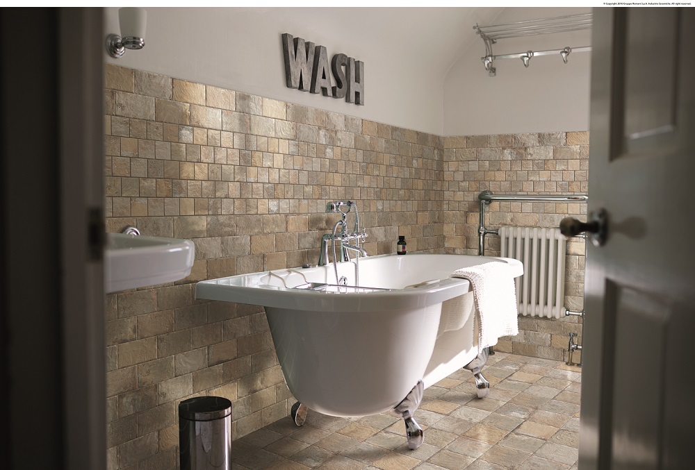 Fliese Vintage Retro gelb "Havana Tropicana (Giallo)" CIR (Farbmischung nach Zufall)