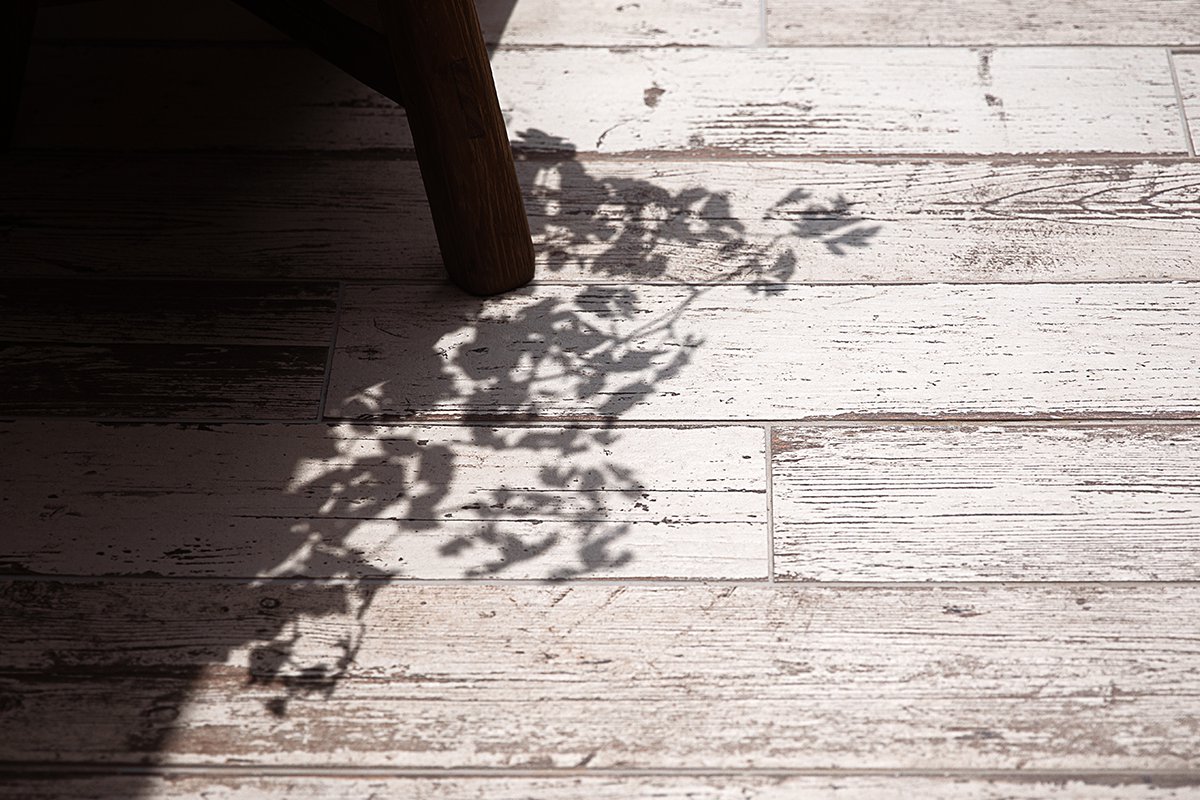 Fliese Holzoptik Vintage weiß-beige Blendart Natural Sant Agostino