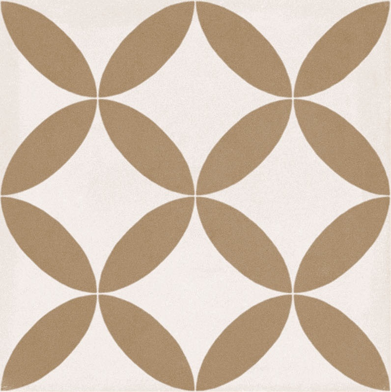 Fliese Patchwork Dekor Zementoptik weiß beige 20x20 cm "Contrasti Tappeto 4" Ragno by Marazzi