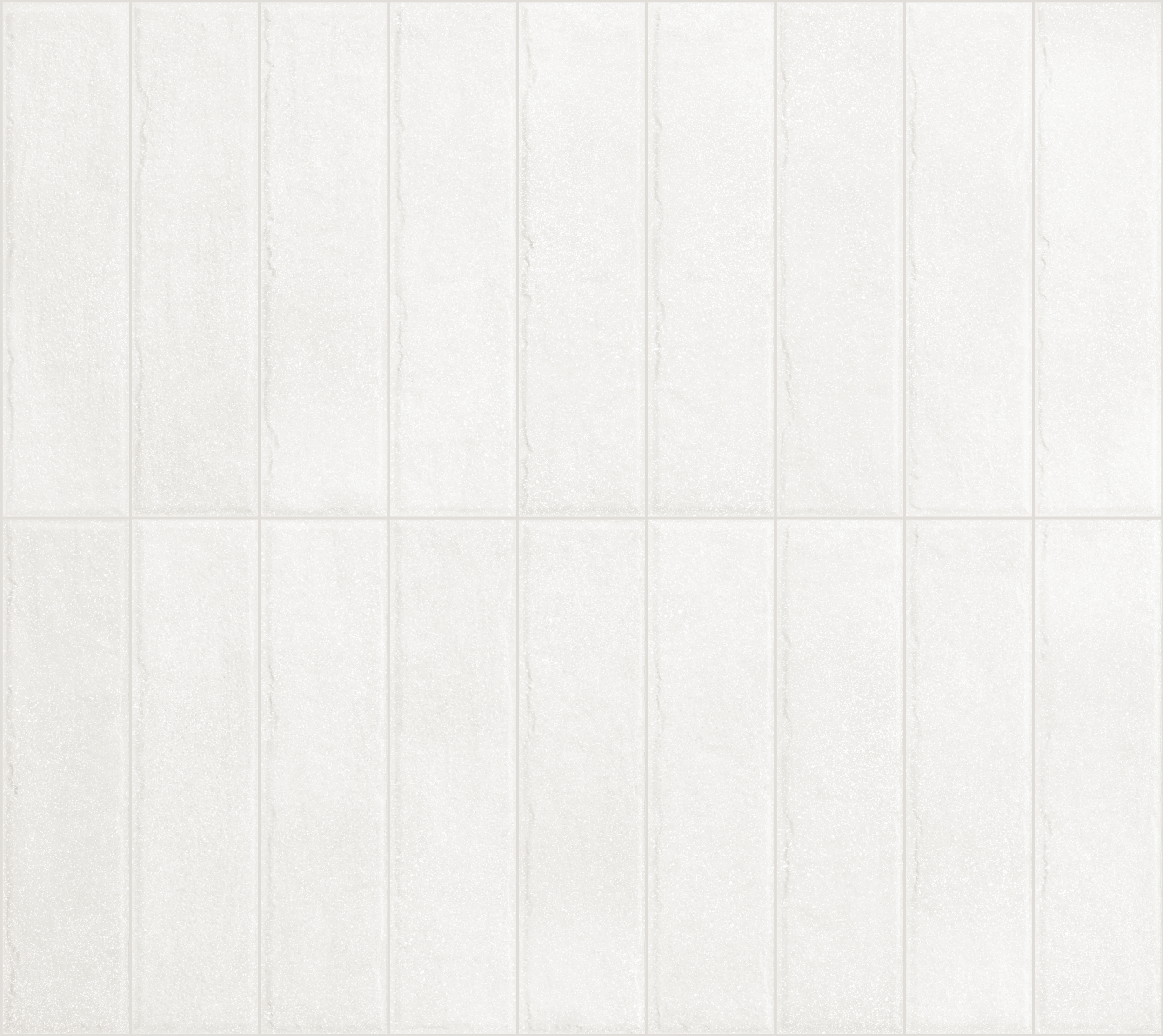 Fliese unregelmäßige Oberfläche 5x20 cm "Tetris White" weiß matt