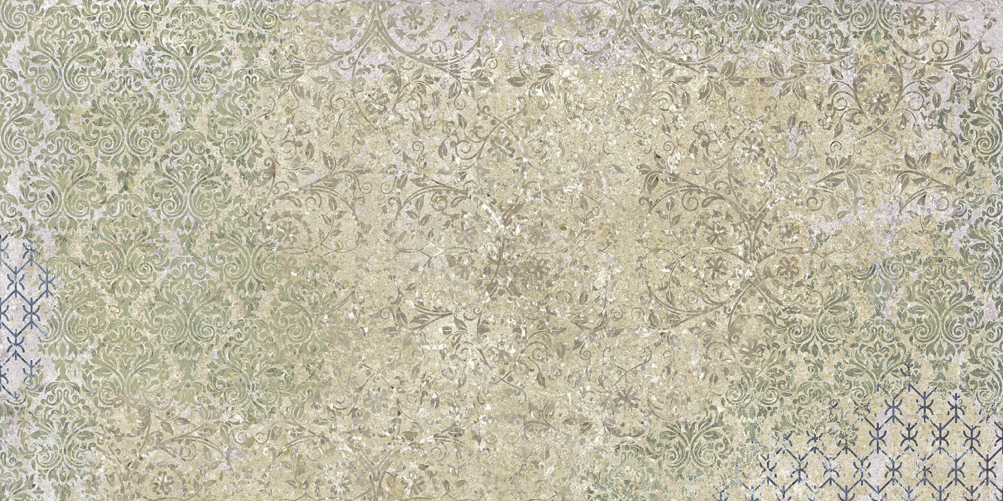 Aparici Fliese Teppichoptik Vintageoptik Bohemian Blend Bodenfliesen Wandfliese bunt mehrfarbig 50x100 cm