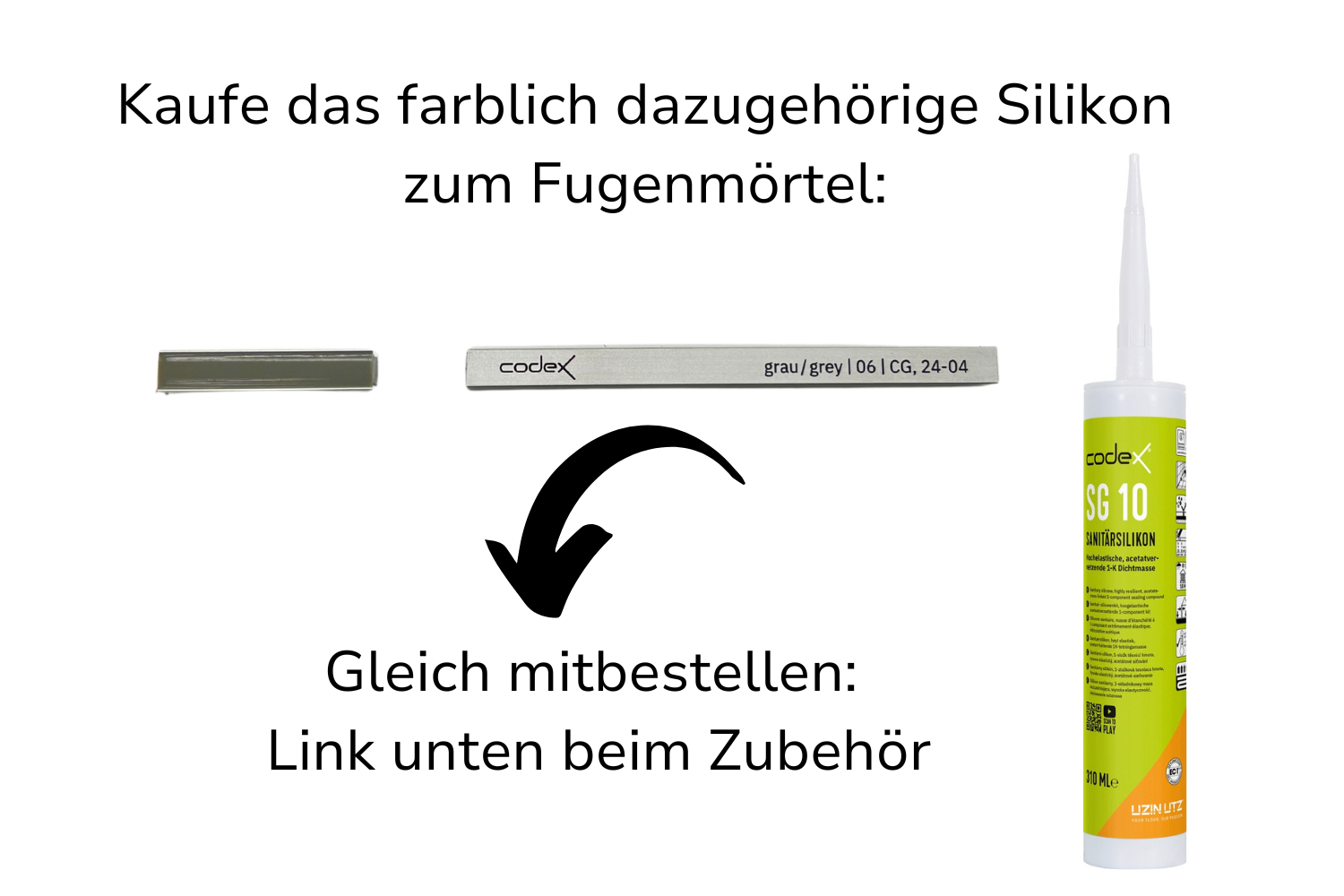 Fugenmörtel für Fliesen & Naturstein "Codex Brillant Cristal" grau | schnell erhärtend flexibel 5 kg