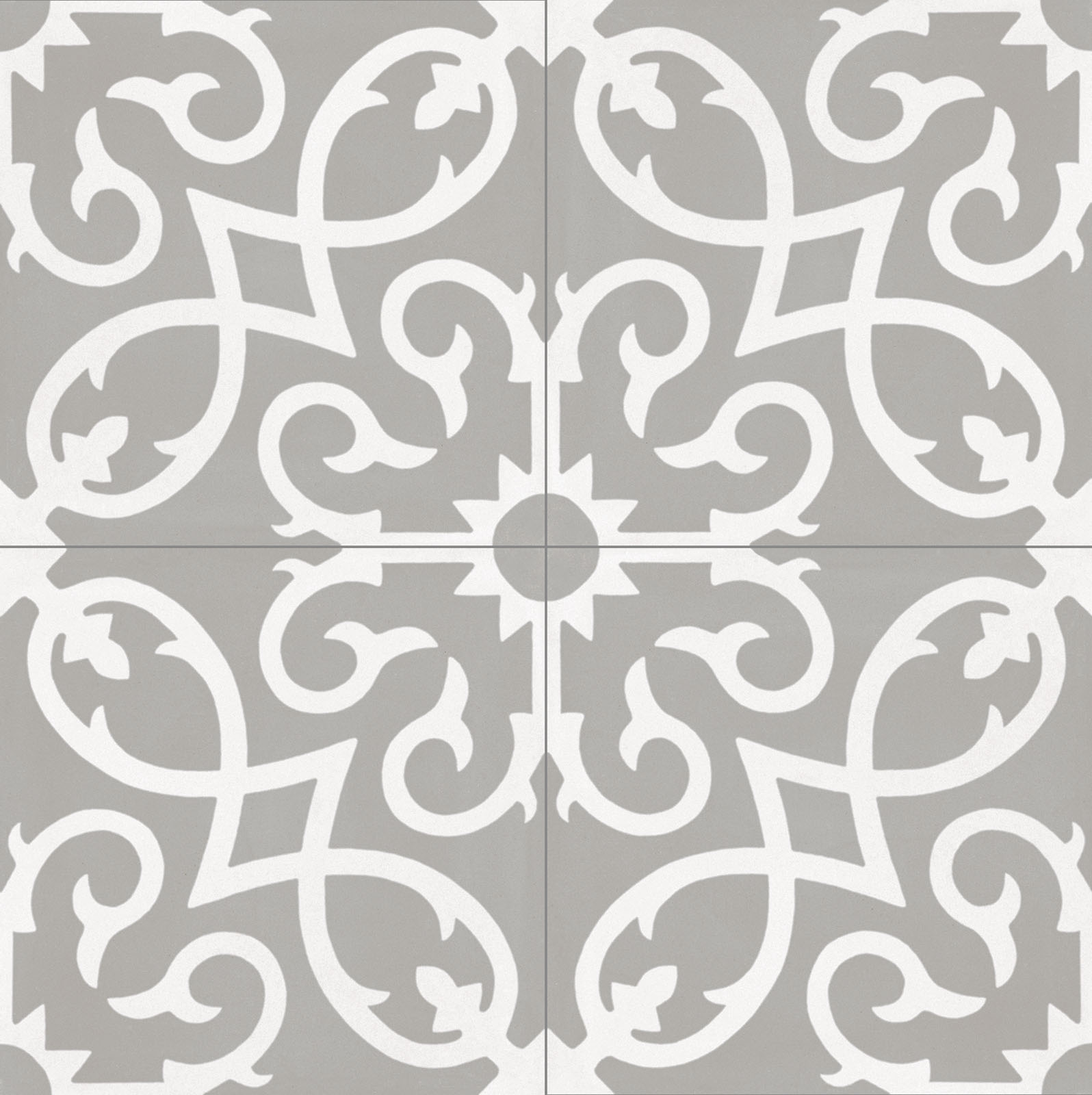 Fliese Patchwork Dekor Zementoptik grau Contrasti Tappeto 1 Ragno by Marazzi