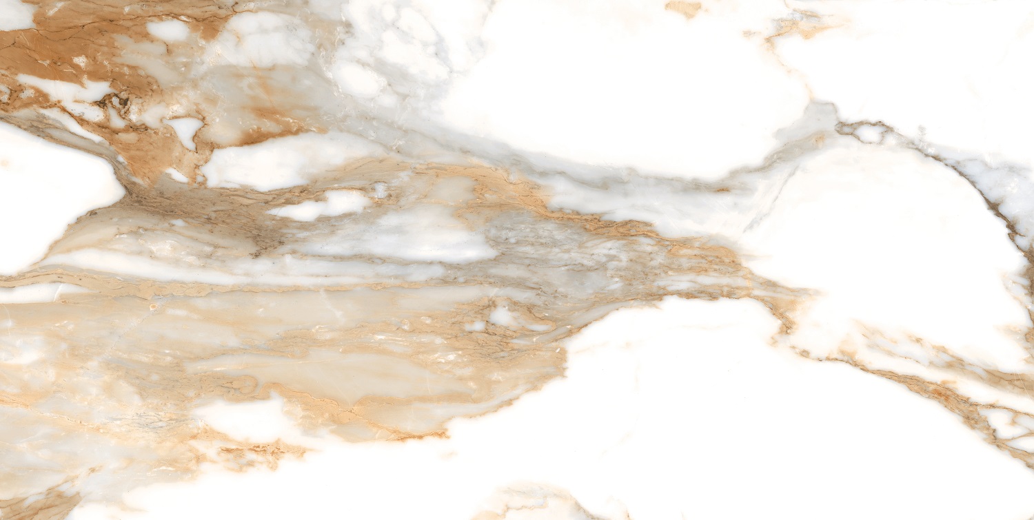 ABVERKAUF Fliese Paonazzetto-Marmoroptik weiß-beige matt 60x120 cm "Crash Beige" rektifiziert