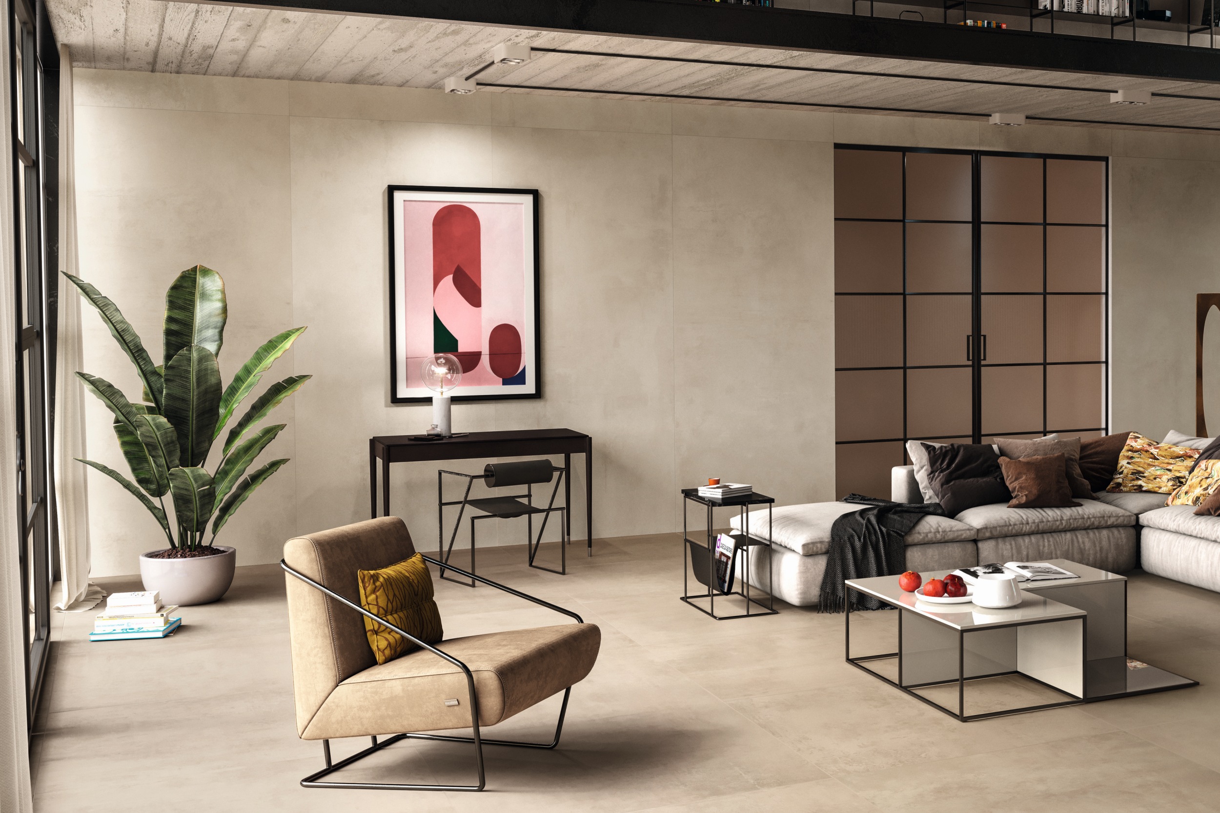 Fliese Betonoptik Atlas Concorde Boost Pro Ivory creme beige als Wandfliesen