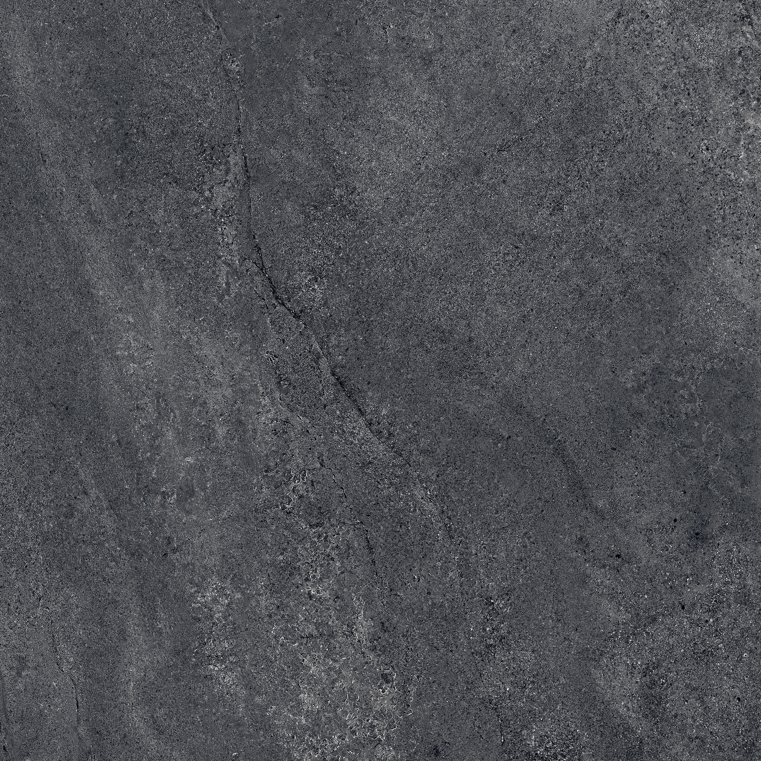 90x90 cm Fliese Natursteinoptik Sant Agostino Bergstone Black Steinoptik dunkelgrau schwarz