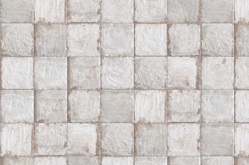 Fliese Vintage Retro weiß-grau "Havana Sugar Cane (Bianco)" CIR (Farbmischung nach Zufall)