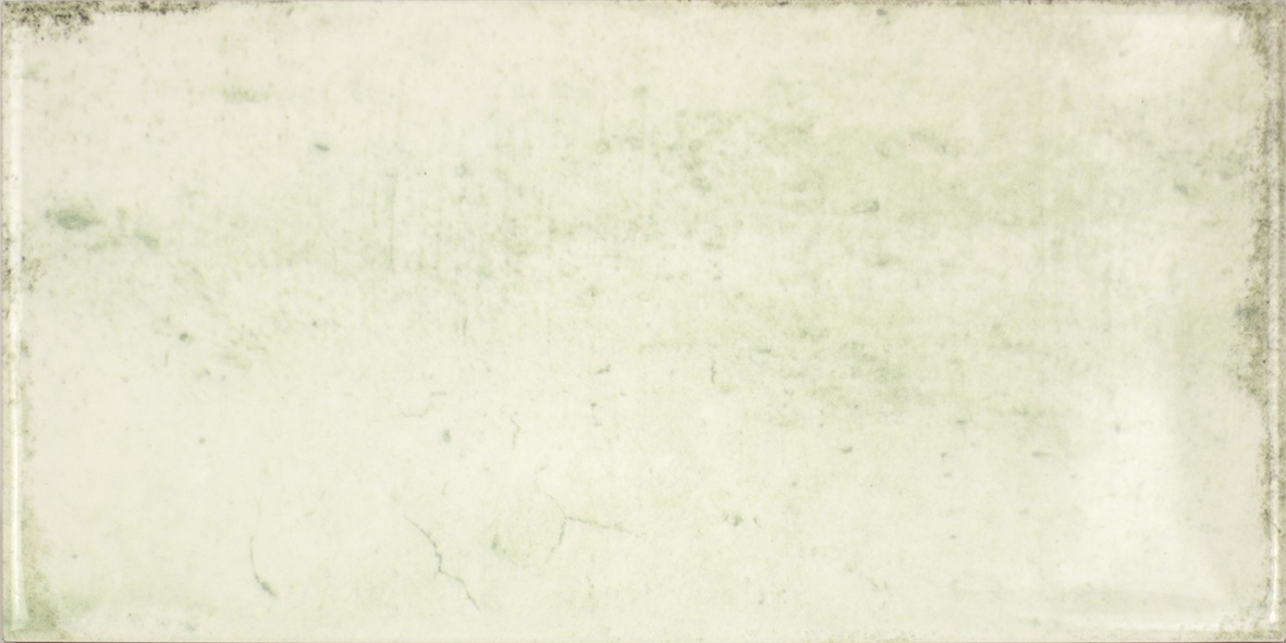 Wandfliese glasiert gewellt mediterran Retro Vintage grün glänzend Vita Mela Fabresa