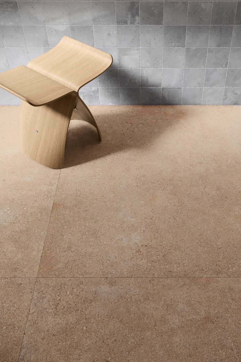 Fliese Natursteinoptik beige-caramel "Duo Back Caramel" Steinoptik rektifiziert