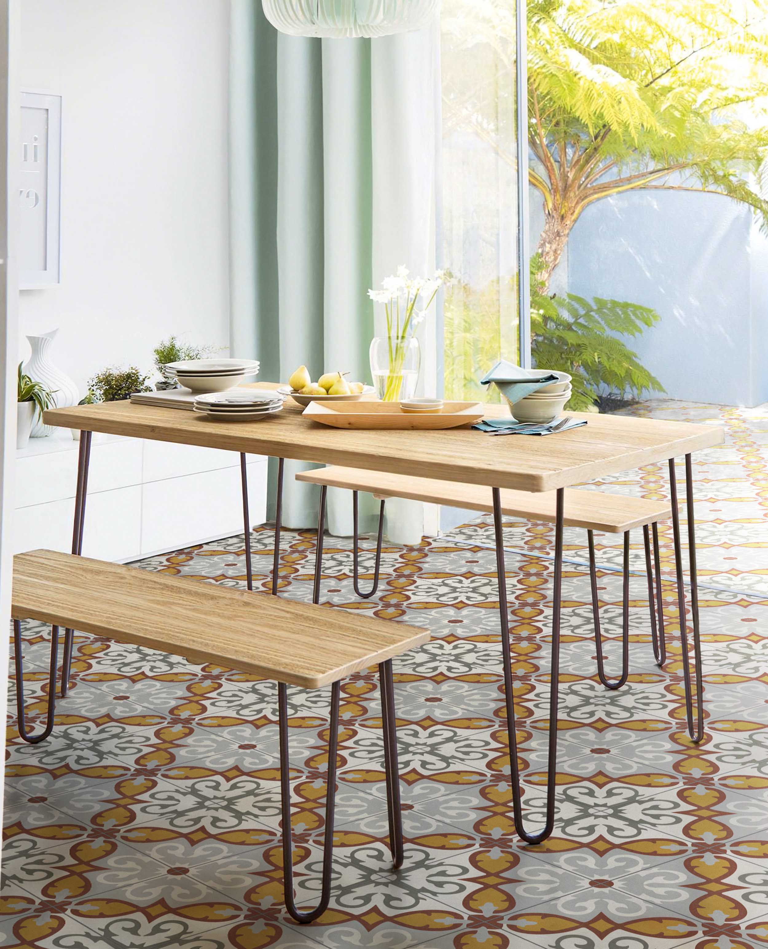 Terrassenplatte Feinsteinzeug Terrassenfliese Patchwork Retro Dekor Altea Elda Aparici