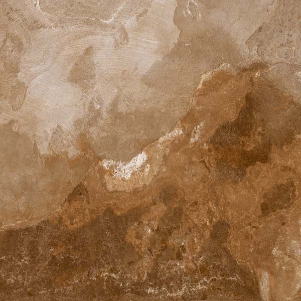 Fliese Steinoptik rustikal orange rot "Bor Oxido" rektifiziert