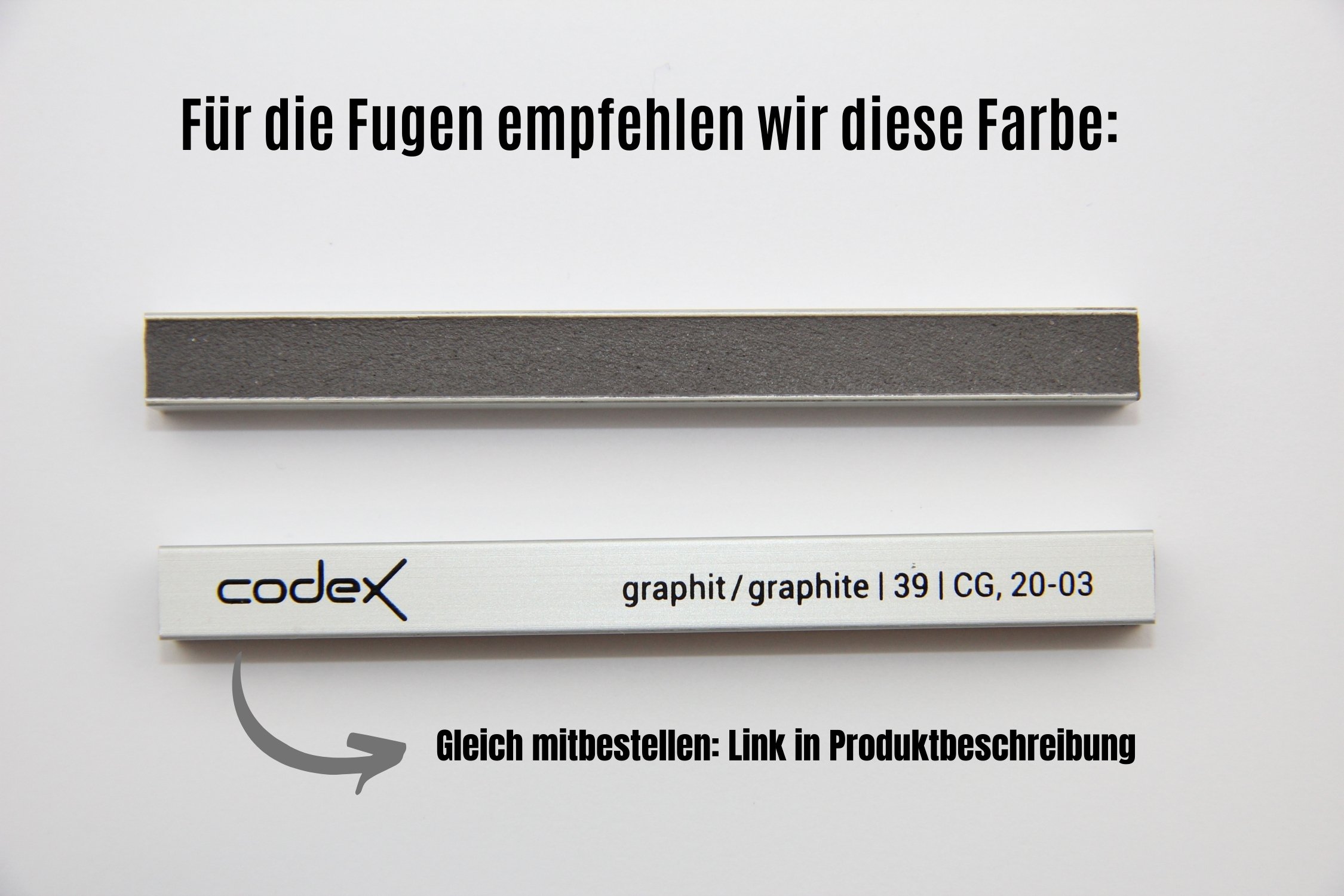 Fugenmörtel  für Fliesen & Naturstein "Codex Brillant Cristal" graphit | schnell erhärtend flexibel 5 kg