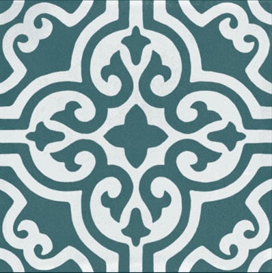 Fliese Patchwork Dekor Zementoptik blau Contrasti Ottanio Decoro Mix Ragno by Marazzi