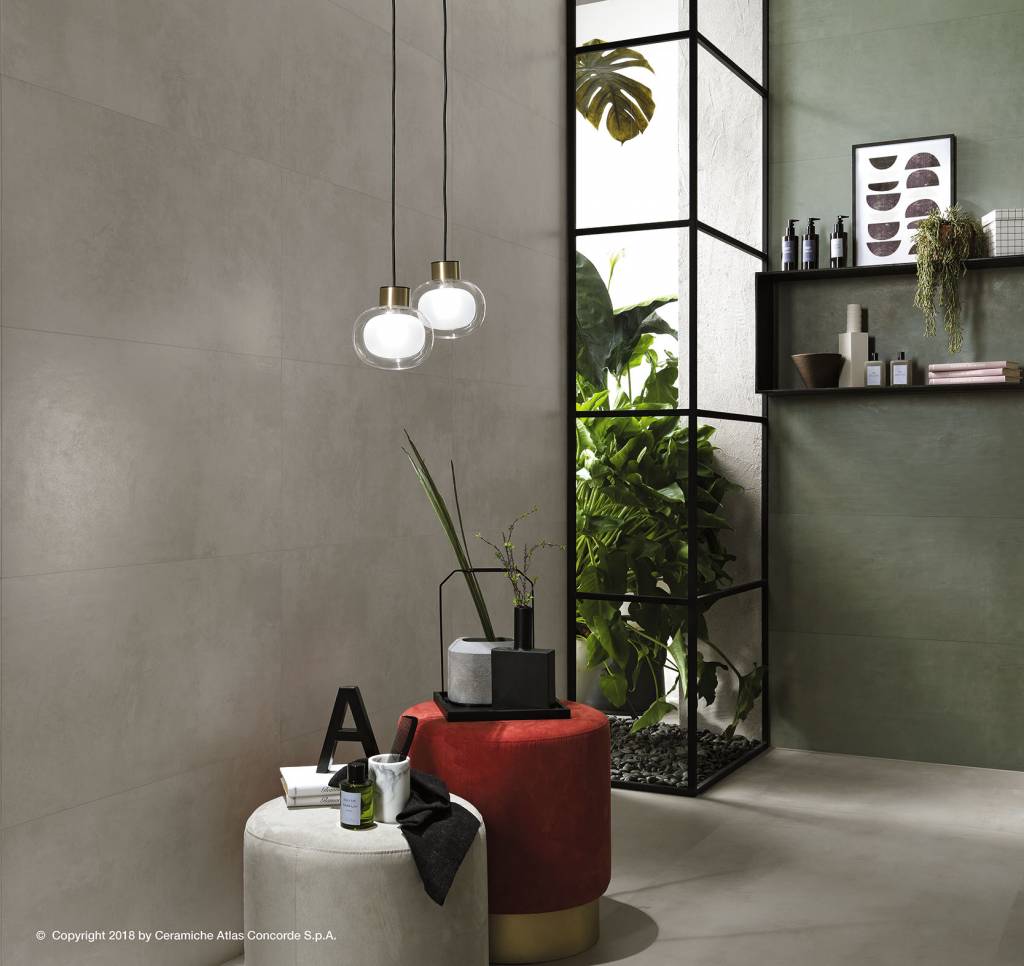 Fliese Zement-/Beton-Optik weiß 60x60 "Boost White AMH3" Atlas Concorde