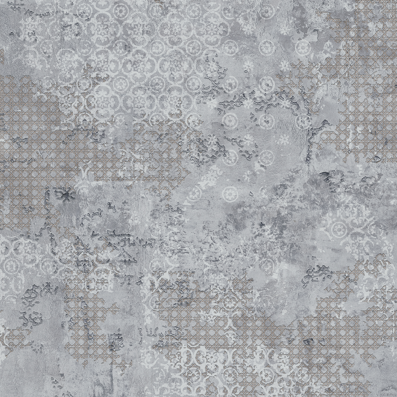 Aparici Fliese Teppichoptik Rug Grey Vintageoptik grau 60x60 cm