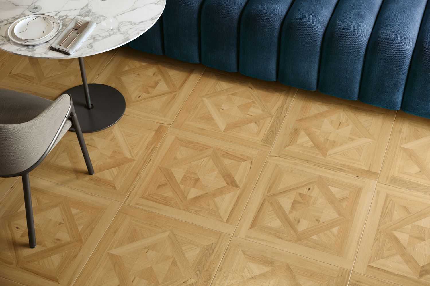 Fliese Holzoptik Dekor  60x60cm junge Eiche "I Roveri Rovere Naturale Cassettone"