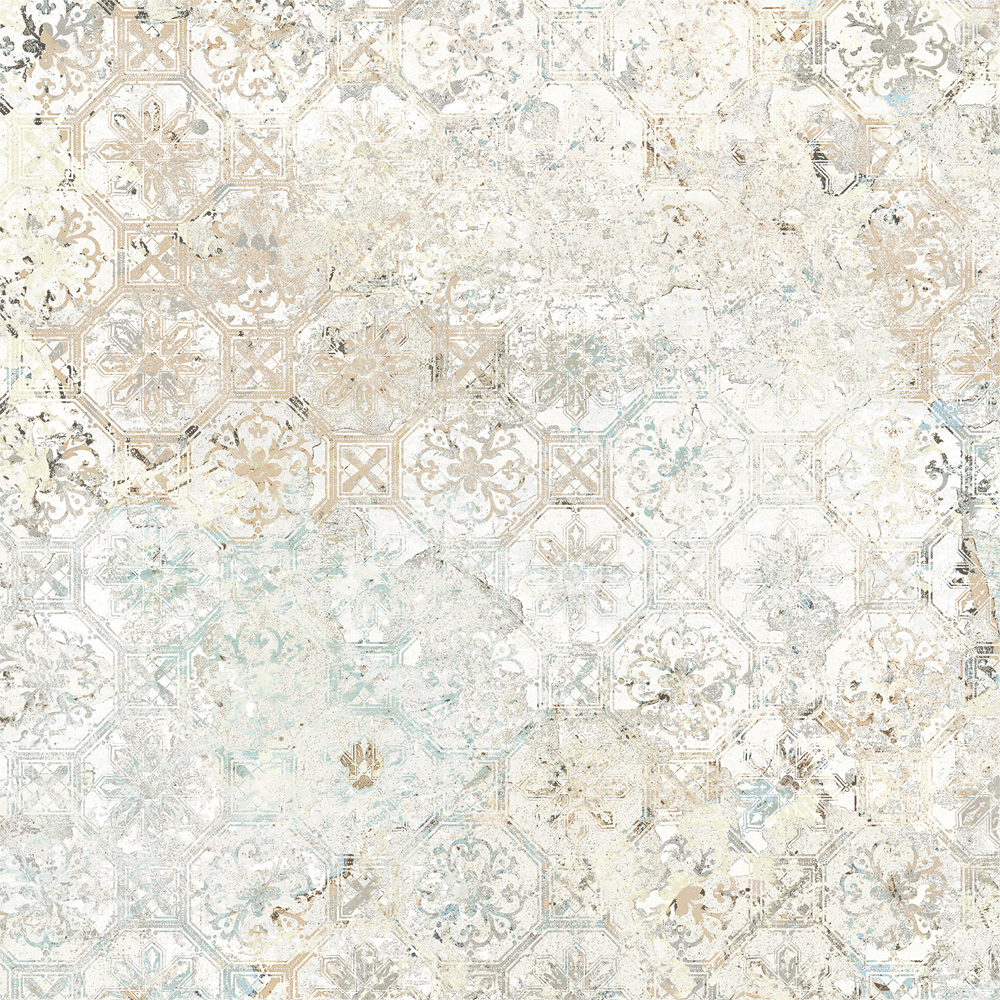 Fliese Ornamente Vintage Teppichoptik beige Carpet Sand natural