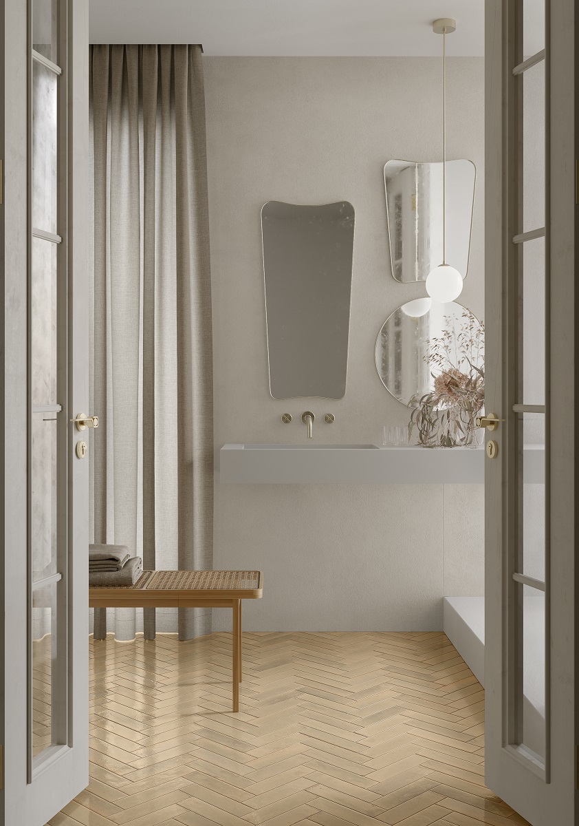 Fliese beige glasiert unregelmäßige Oberfläche Look Ragno by Marazzi