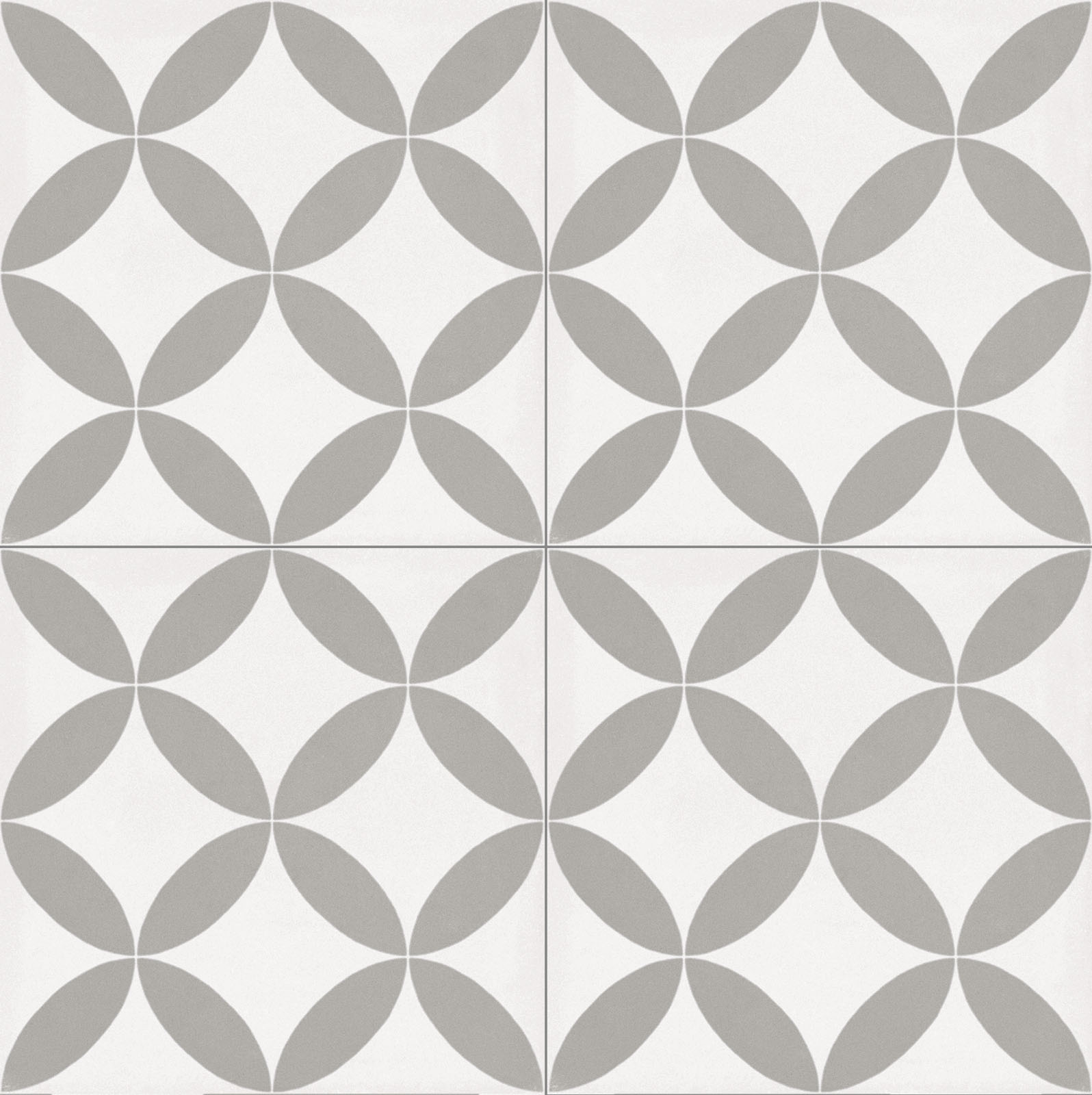 Fliese Patchwork Dekor Zementoptik weiß grau Contrasti Tappeto 3 Ragno by Marazzi