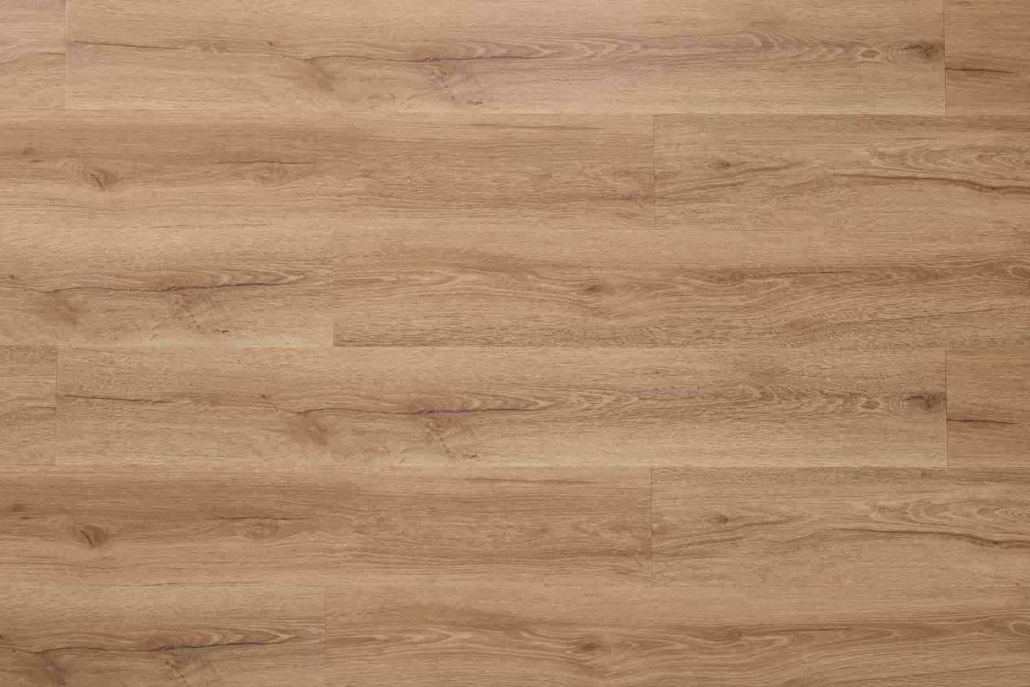 Klick SPC warme Eiche Holzoptik braun 122 x 18 cm "Alpi" Vinylboden mit Trittschalldämmung