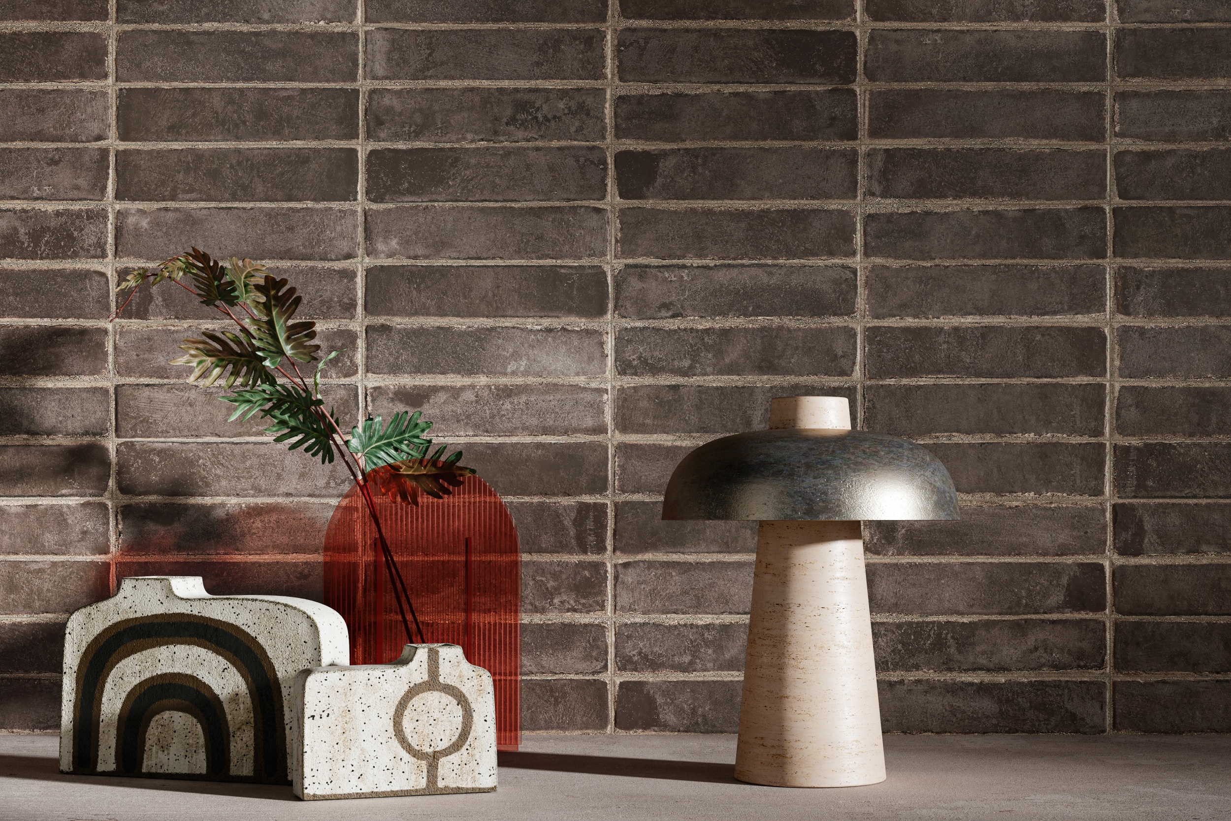 Wandfliesen Klinker Riemchen Ziegel Bit Moka Sant Agostino schoko-braun dunkelbraun für innen