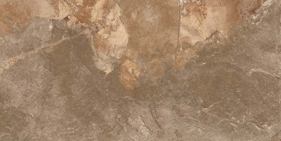 Fliese Steinoptik rustikal orange rot "Bor Oxido" rektifiziert