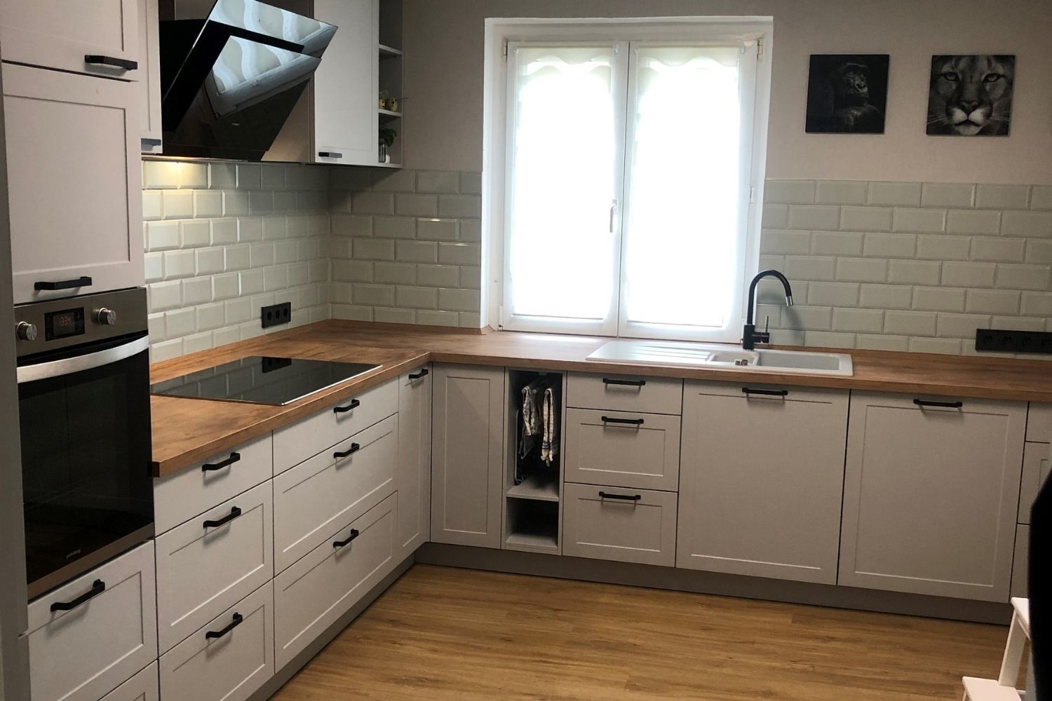 Metro Fliese krakeliert für Küche Bad Craquelé Krakelee grün-beige glänzend 10x20cm Facettenfliese