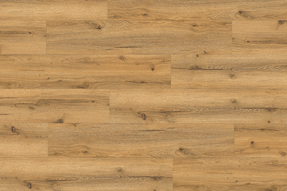 Klick-Vinyl Eiche Vinylboden Holzoptik 122x22.5cm Skandi helle rustikale Eiche hellbraun